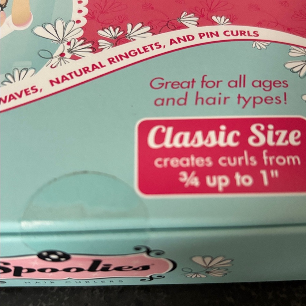 SPOOLIES heatless Hair Curlers PINLESS NWT New in package Classic size 12 in box - Picture 13 of 13